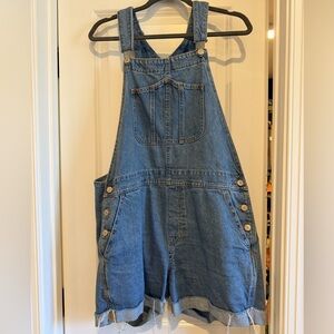 Old Navy Classic Blue Denim Short Overalls
